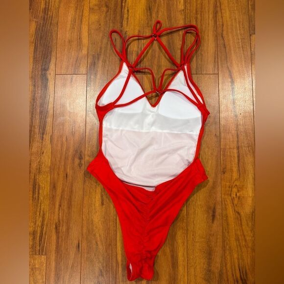 ShawGobow Backless, High Cut Monokini,One Piece Cheeky Bathing Suit NWOT - Picture 3 of 6